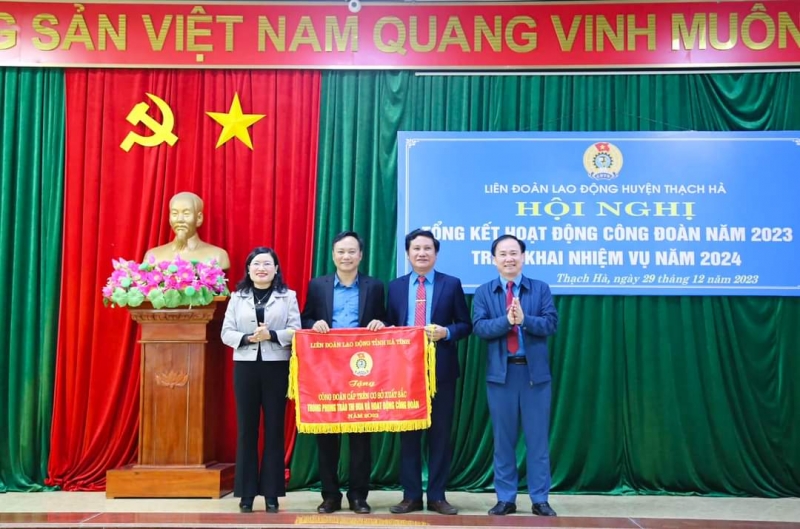 Thạch Hà: Tổng kết hoạt động Công đoàn năm 2023, triển khai nhiệm vụ năm 2024